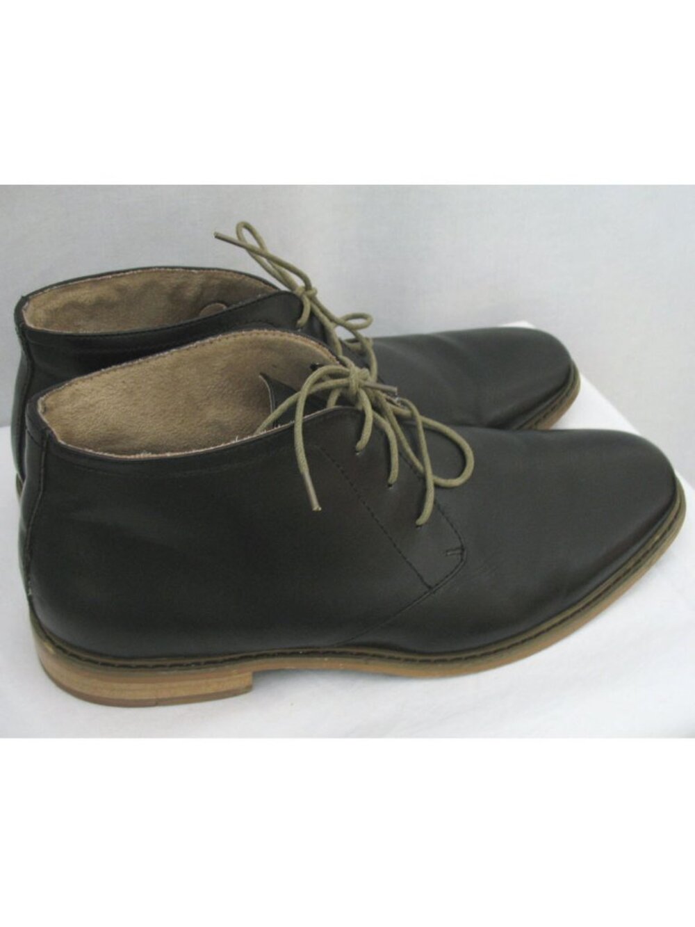 Deer Stags Chukka Boots Shoes Black Leather Men's 10.5 Medium